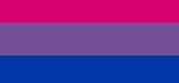 pink purple blue horizontal stripes being bi flag