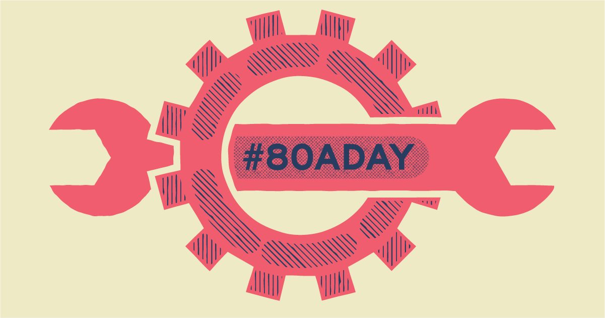 #80aDay campaign image