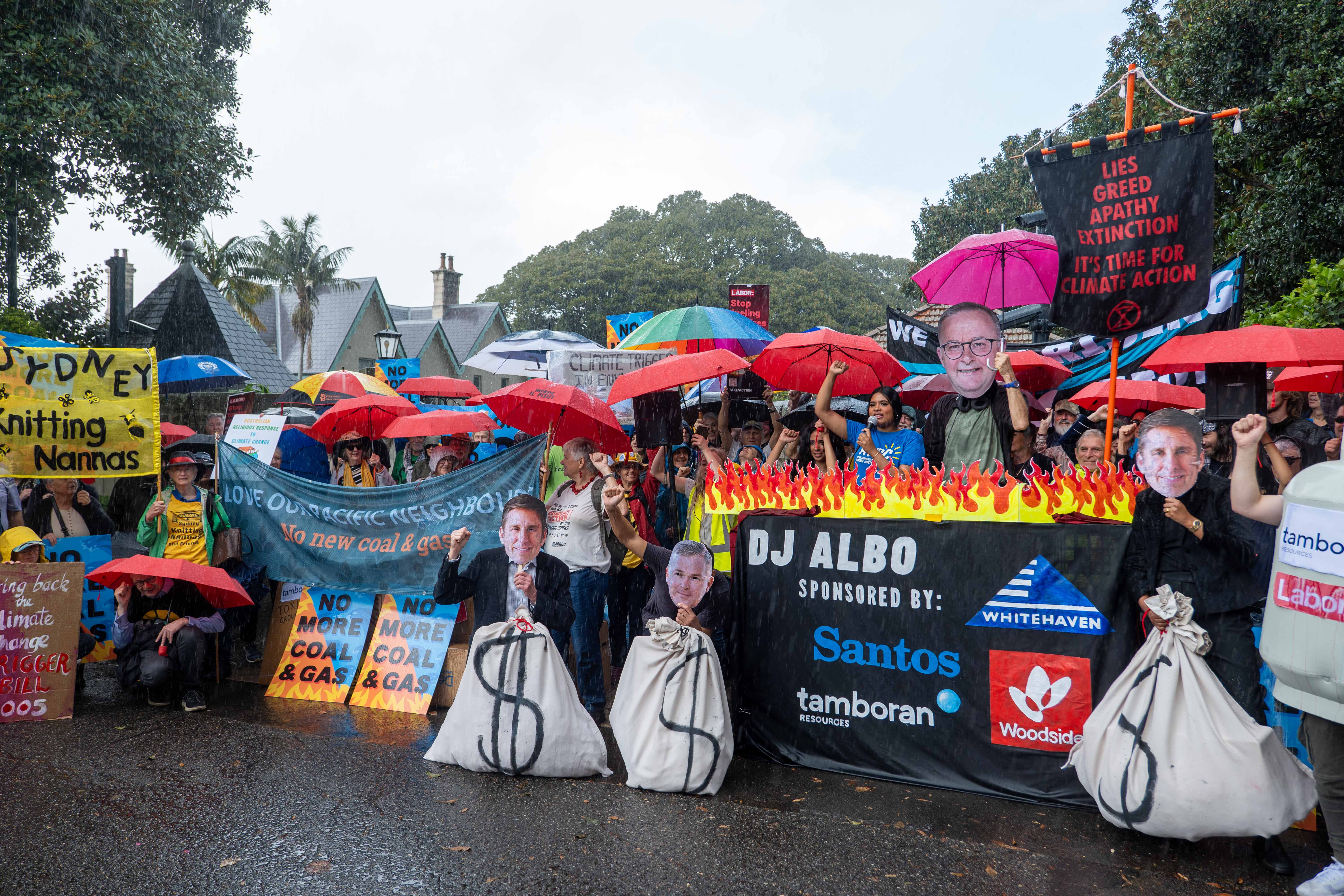 D.J. ALBO and Friends outside his house at Kirribilli Photo: Rise Up Gadigal
