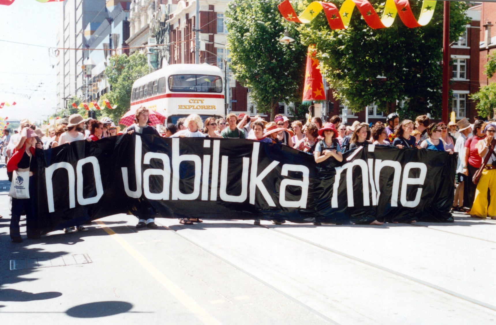 Massive rallies in the 90's mobilised people globally to stop Jabiluka mine.