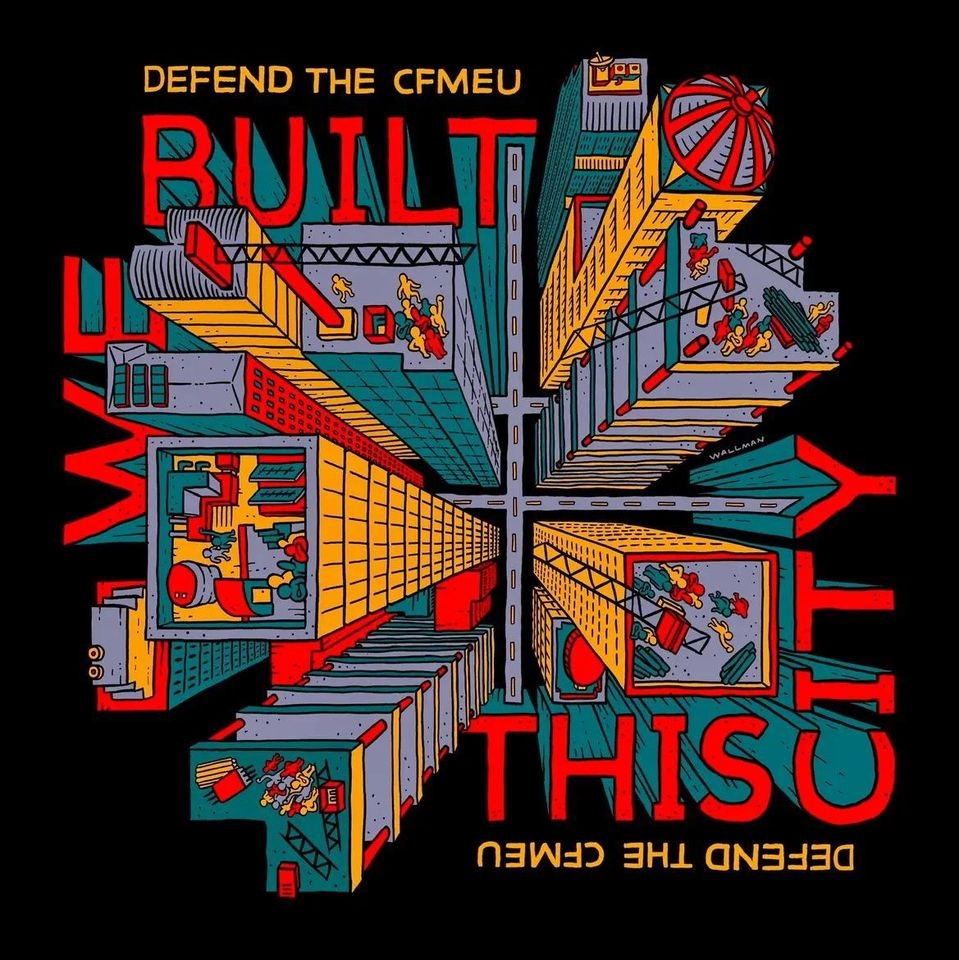 Defend the CFMEU - artist Sam Wallman