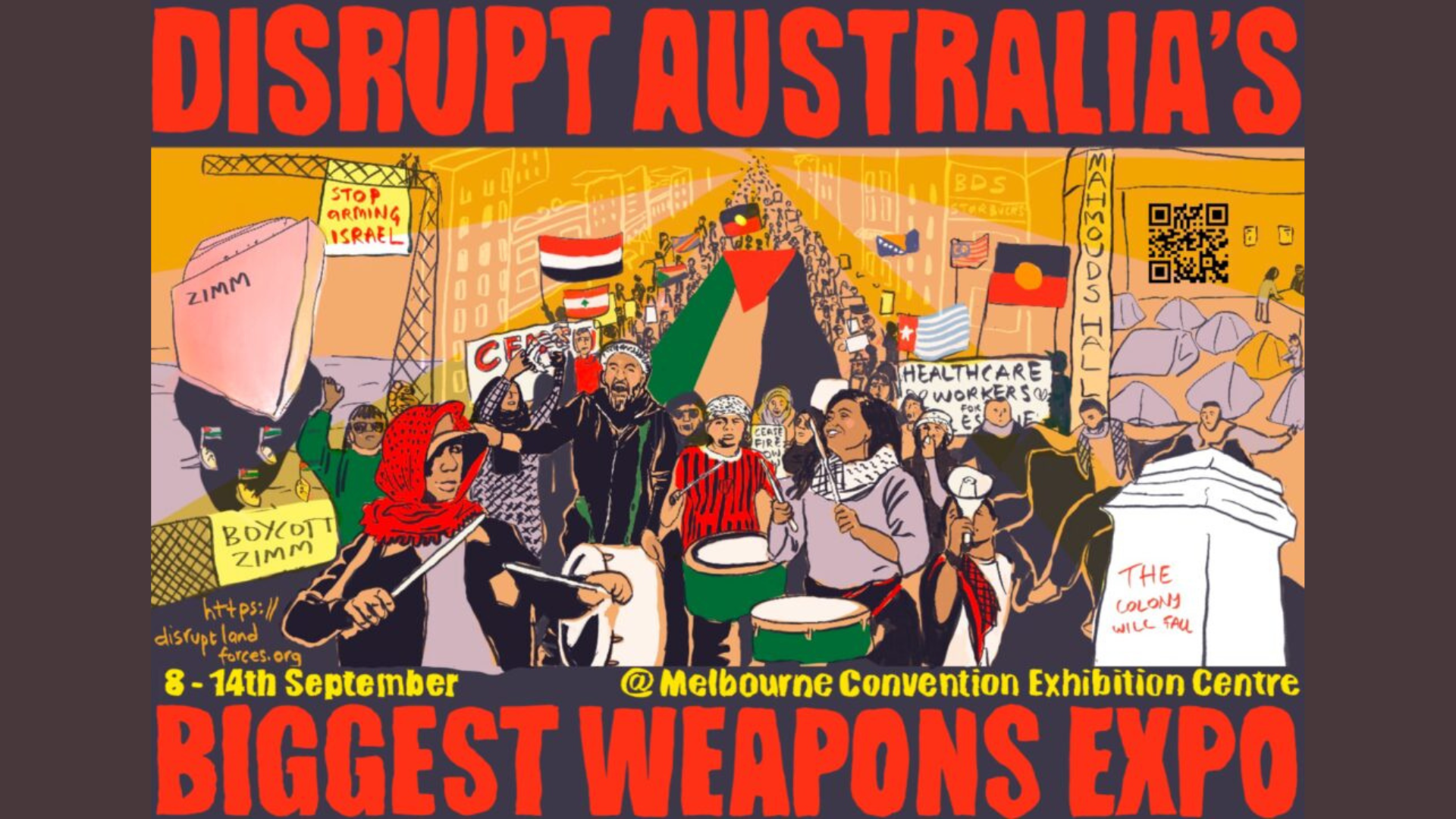 Disrupt Australia's Biggest Weapons Expo.