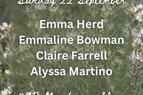 Emma Herd joined by Emmaline Bowman & Claire Farrell 