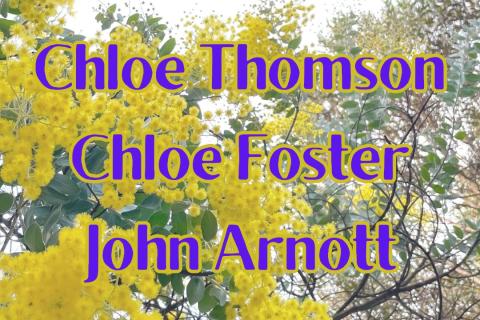 30 June, Chloe Thomson, Chloe Foster and John Arnott