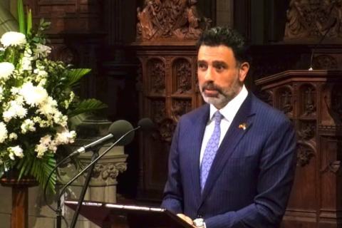 Nasser speaks at the 13th annual UN International Day of Peace Brisbane Lecture