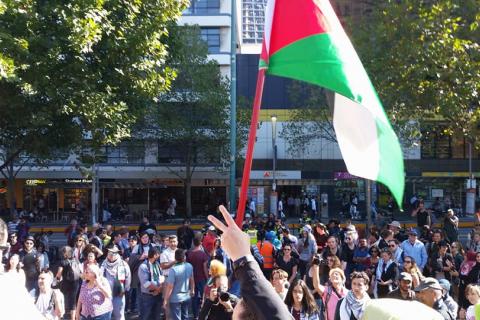 Gaza solidarity rally Melbourne