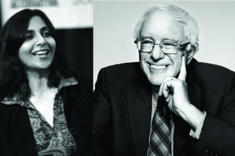 Kshama Sawant and Bernie Sanders