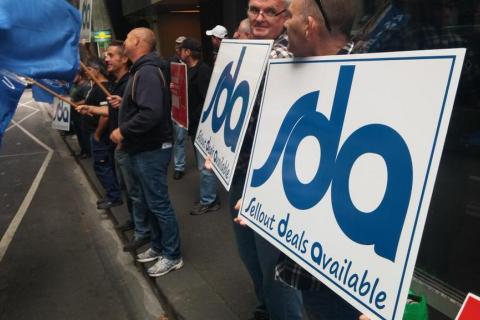 Protest against SDA at Coles