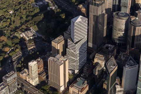 Quay Quarter Tower .Carbon saving = 30,000 flights Syd-Melb.Photo: Adam Mork