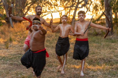 Gomeroi welcoming the Pacific Climate Warriors : Photo supplied