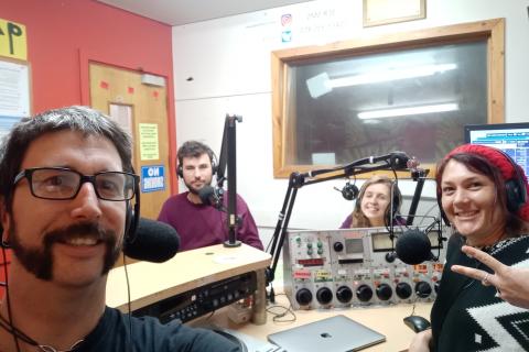 Dirt Radio team in the studio