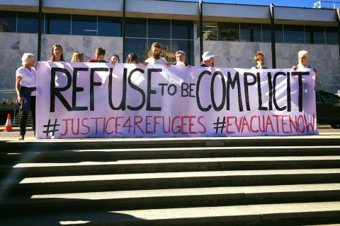 Refugee protest by Whistleblowers, Acvtivists and Citizens Alliance