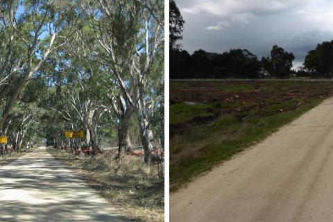 Anderson Road Buangor, before and after