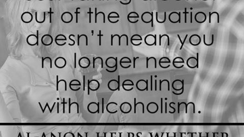 Dealing with alcoholism