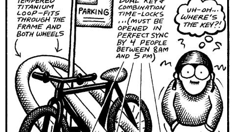 The Ultimate Bike Lock by Andy Singer / No Exit © 1992-2025 Andrew B. Singer