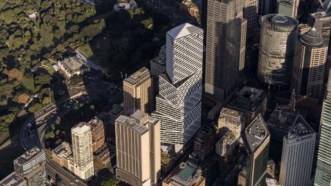 Quay Quarter Tower .Carbon saving = 30,000 flights Syd-Melb.Photo: Adam Mork