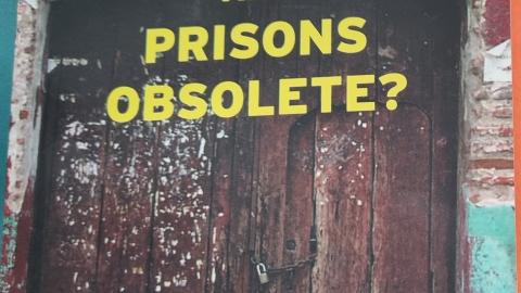 Photo of book cover. Book is called Are Prisons Obsolete by Anglea Y. Davis