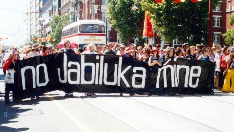 Massive rallies in the 90's mobilised people globally to stop Jabiluka mine.