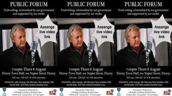 Assange Live Forum