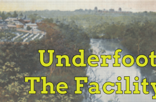 Postcard of Yarra Bend Park with halftone effect.